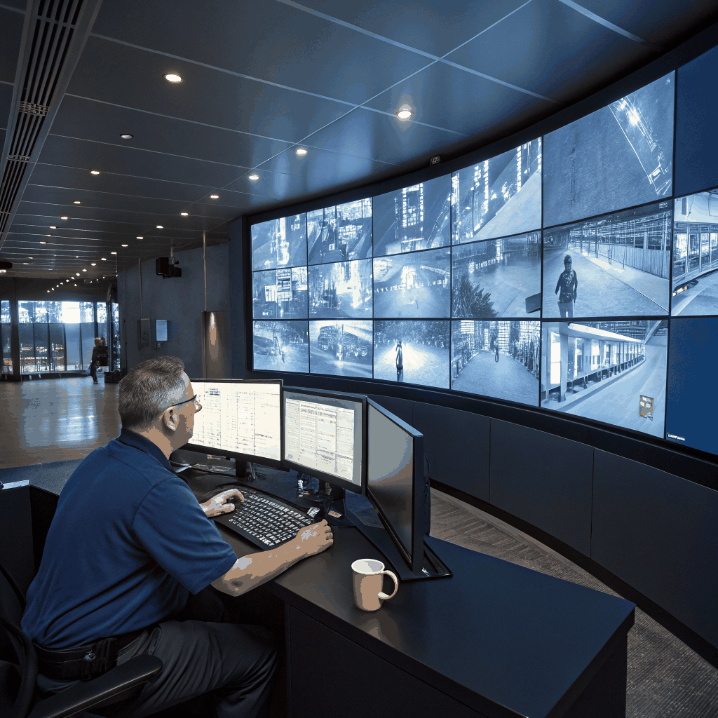 24/7 security command center oversight